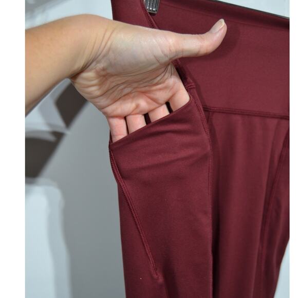All In Motion Leggings Orange & Burgandy Size XS - Picture 4 of 10